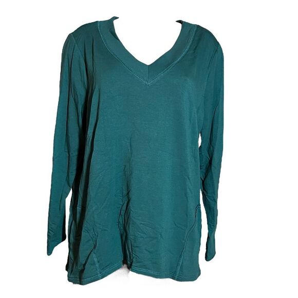 zuda Z-Knit V-Neck Pocket Pullover - Picture 3 of 6